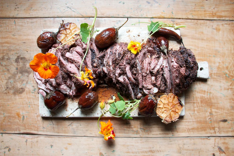 Gigot d’agneau épicé en papillon