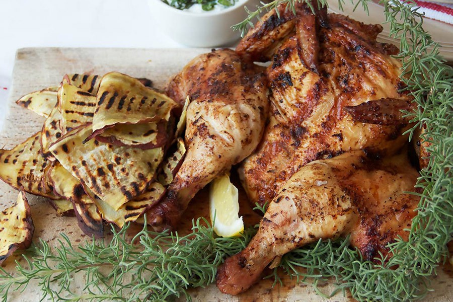 Poulet en crapaudine façon cajun 